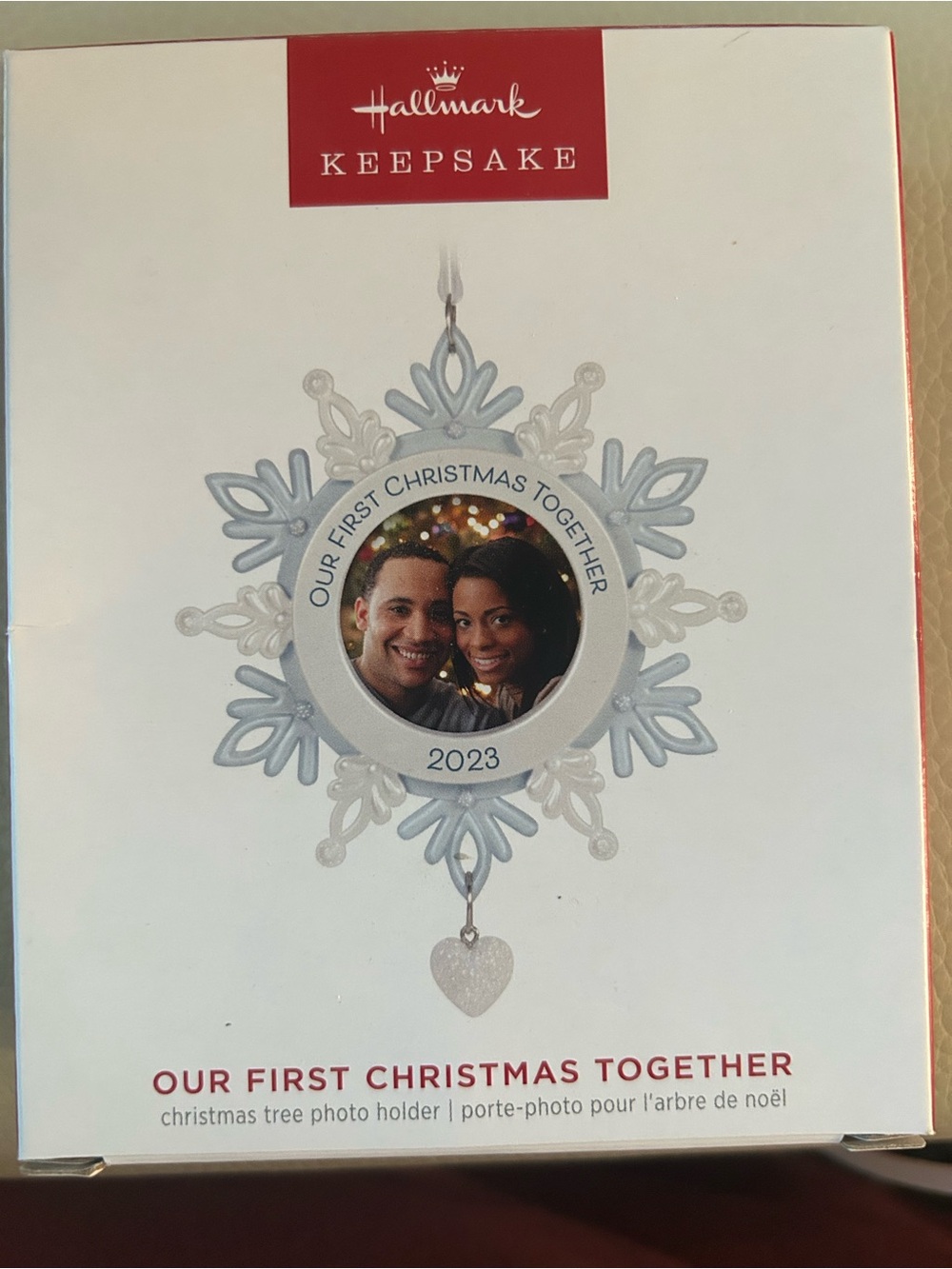 Hallmark Silver Snowflake 'Our First Christmas Together' Photo Ornament